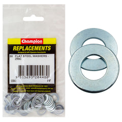 Champion - WASHERS-FLAT-STEEL-5/16" x ⅝" x 18G-ZINC PLATED | C330-3
