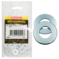 Champion - WASHERS-FLAT-STEEL-3/8" x 3/4" x 16G-ZINC PLATED | C330-4