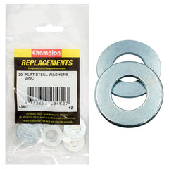 Champion - WASHERS-FLAT-STEEL-1/2" x 1" x 16G-ZINC PLATED | C330-7