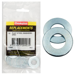 Champion - WASHERS-FLAT-STEEL-9/16" x 1-1/8" x 16G-ZINC PLATED | C330-8
