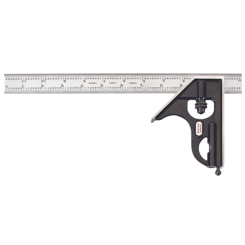 Starrett - Combination Square 12in 4R Grad | C33H-12-4R