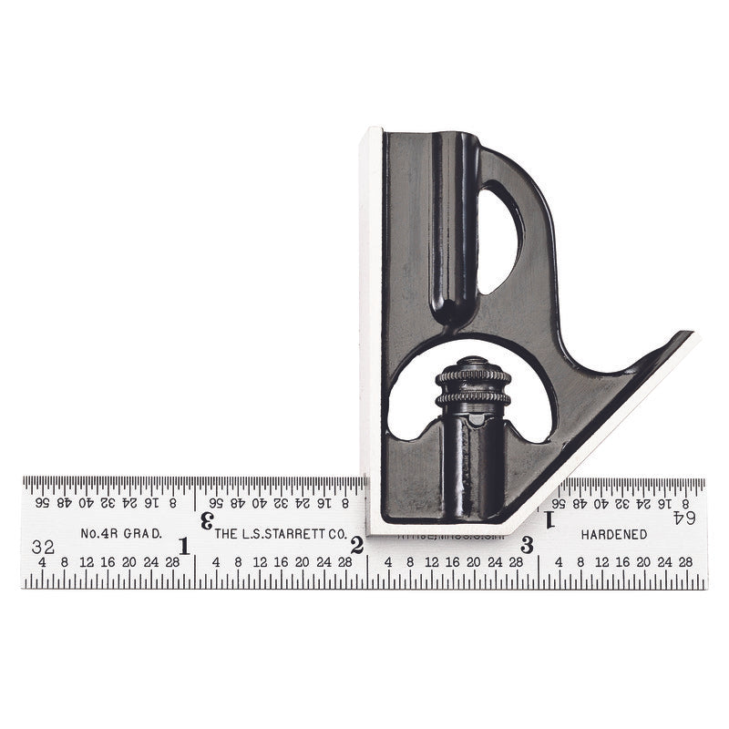 Starrett - Combination Square 4in 4R Grad | C33H-4-4R