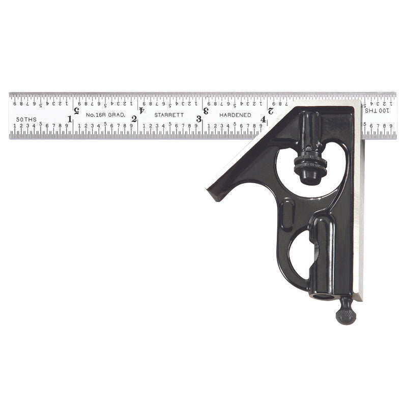 Starrett - Combination Square 6in 16R Grad | C33H-6-16R