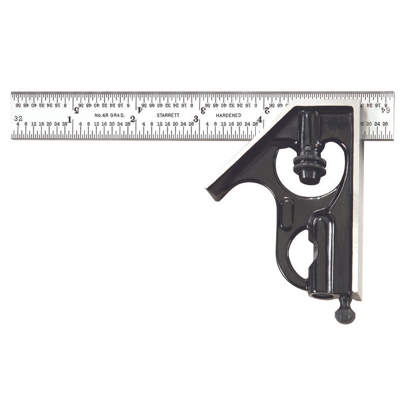 Starrett - Combination Square 6in 4R Grad | C33H-6-4R
