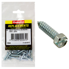 Champion - SELF TAPP SCREWS-HEX-COMBO-5.5 x 25mm-ZINC PLATED | C350-11