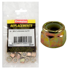 Champion - HEX NUTS-SELF LOCKING-NYLON INSERT-3/8"-UNF | C360-3