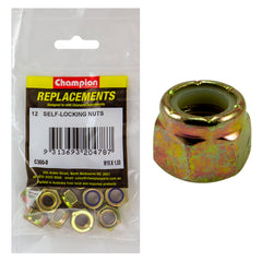 Champion - HEX NUTS-SELF LOCKING-NYLON INSERT-M10 x 1.5mm | C360-9