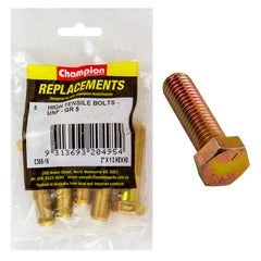 Champion - HEX BOLTS-HIGH TENSILE-1/2" x 2"-UNF-GRADE 5 | C365-16