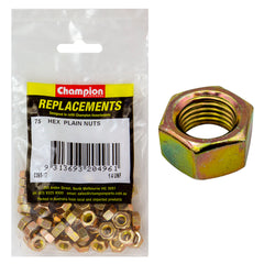 Champion - HEX PLAIN NUTS-1/4"-UNF-CLASS 5 | C365-17