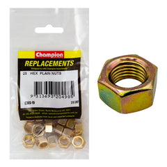 Champion - HEX PLAIN NUTS-3/8"-UNF-CLASS 5 | C365-19