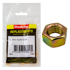 Champion - HEX PLAIN NUTS-1/2"-UNF-CLASS 5 | C365-21