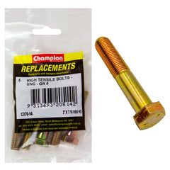 Champion - HEX BOLTS-HIGH TENSILE-7/16" x 2"-UNC-GRADE 5 | C370-14