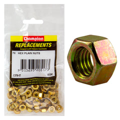 Champion - Hex Plain Nuts - 1/4" - UNC - Class 5 | C370-17