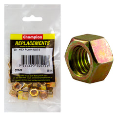 Champion - Hex Plain Nuts - 3/8" - UNC - Class 5 | C370-19