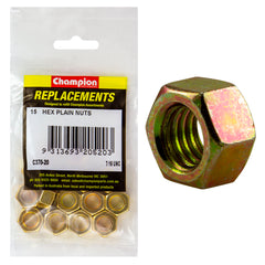 Champion - Hex Plain Nuts - 7/16" - UNC - Class 5 | C370-20