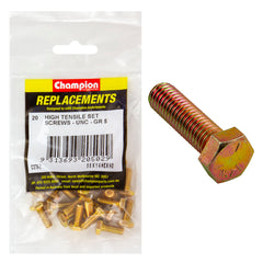 Champion - Hex Set Screws - High Tensile - 1/4" x ⅝" - UNC - Grade 5 | C370-2