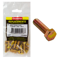 Champion - Hex Set Screws - High Tensile - 5/16" x 1" - UNC - Grade 5 | C370-6