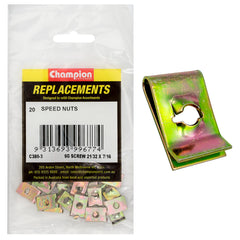 Champion - Speed Nuts - Captive-'u'-type - 3.5mm ID | C380-3