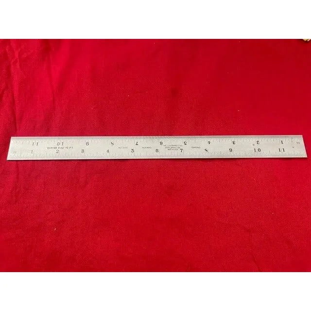Starrett - Steel Rule 12in 5/32in Shrink Per Foot 4R Grad | C389-12
