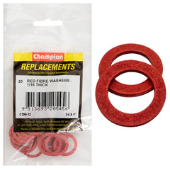 Champion - WASHERS-FLAT-FIBRE-3/4" x 1" x 1/16"-RED | C390-12