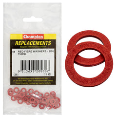 Champion - WASHERS-FLAT-FIBRE-3/16" x 3/8" x 1/16"-RED | C390-2