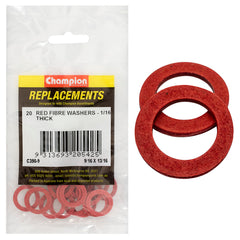 Champion - WASHERS-FLAT-FIBRE-9/16" x 13/16" x 1/16"-RED | C390-9