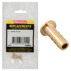 Champion - Hose Plugs - Barbed - Brass - 1/8" | C40-1