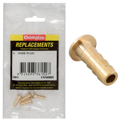 Champion - Hose Plugs - Barbed - Brass - 3/16" | C40-2