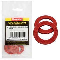 Champion - WASHERS-FLAT-FIBRE-11/16" x 1-1/16" x 1/32"-RED | C400-10