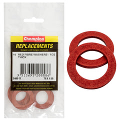 Champion - WASHERS-FLAT-FIBRE-7/8" x 1-3/8" x 1/32"-RED | C400-13