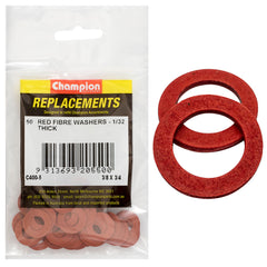 Champion - WASHERS-FLAT-FIBRE-3/8" x 3/4" x 1/32"-RED | C400-5
