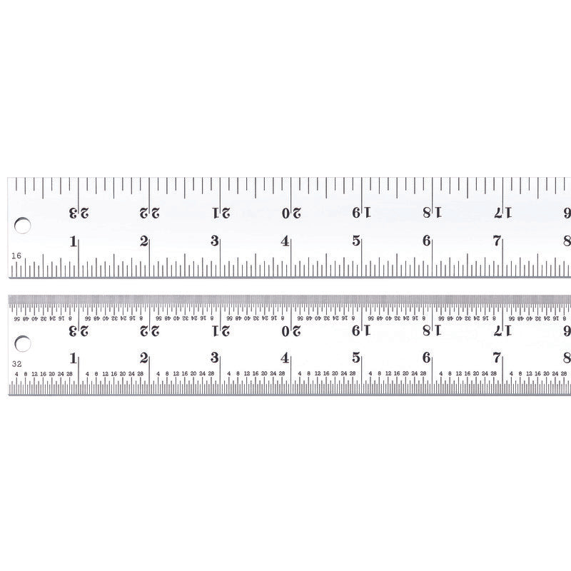 Starrett - Steel Rule Heavy Spring-Tempered 24in 4R Grad | C404R-24