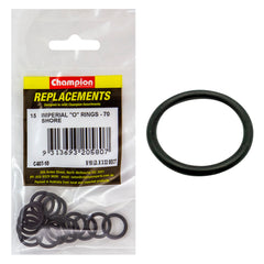 Champion - O Rings - Nitrile Rubber - 70 Shore - 9/16" x 3/32" - Black | C407-10