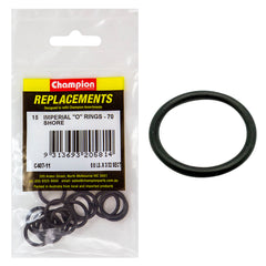 Champion - O Rings - Nitrile Rubber - 70 Shore-⅝" x 3/32" - Black | C407-11