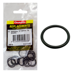 Champion - O Rings - Nitrile Rubber - 70 Shore - 3/4" x 3/32" - Black | C407-13