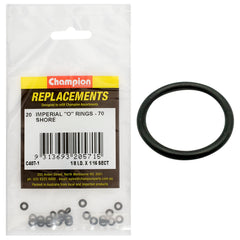 Champion - O Rings - Nitrile Rubber - 70 Shore - 1/8" x 1/16" - Black | C407-1