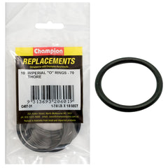 Champion - O Rings - Nitrile Rubber - 70 Shore - 1 - 7/8" x 1/8" - Black | C407-31