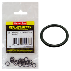 Champion - O Rings - Nitrile Rubber - 70 Shore - 5/16" x 1/16" - Black | C407-4