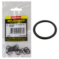 Champion - O Rings - Nitrile Rubber - 70 Shore - 1/2" x 1/16" - Black | C407-6