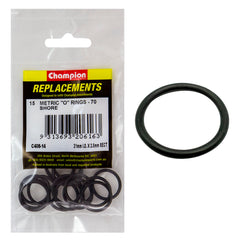 Champion - O Rings - Nitrile Rubber - 70 Shore - 21mm x 2.5mm - Black | C408-14
