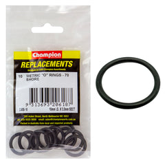 Champion - O Rings - Nitrile Rubber - 70 Shore - 18mm x 3.5mm - Black | C408-16