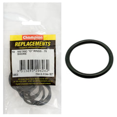 Champion - O Rings - Nitrile Rubber - 70 Shore - 31mm x 3.5mm - Black | C408-24