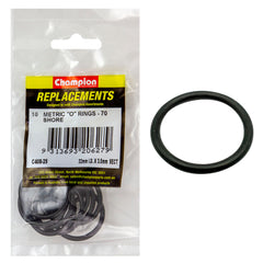 Champion - O Rings - Nitrile Rubber - 70 Shore - 32mm x 3.5mm - Black | C408-25