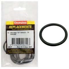 Champion - O Rings - Nitrile Rubber - 70 Shore - 36mm x 3.5mm - Black | C408-27