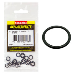 Champion - O Rings - Nitrile Rubber - 70 Shore - 50mm x 3.5mm - Black | C408-32