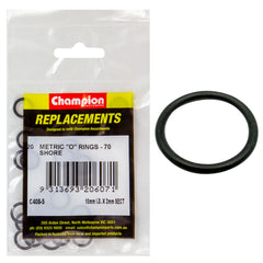Champion - O Rings - Nitrile Rubber - 70 Shore - 8mm x 2mm - Black | C408-4