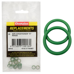 Champion - O Rings - Nitrile Rubber - 70 Shore - 1/4" x 3/8" 1/16" - Green | C411-2