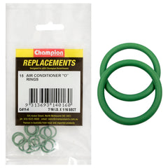 Champion - O Rings - Nitrile Rubber - 70 Shore - 7/16" x 9/16" 1/16" - Green | C411-4