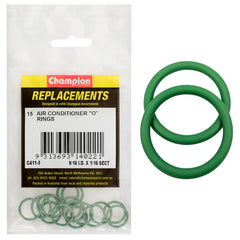 Champion - O Rings - Nitrile Rubber - 70 Shore - 9/16" x 11/16" 1/16" - Green | C411-5