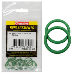 Champion - O Rings - Nitrile Rubber - 70 Shore - 11/16" x 13/16" 1/16" - Green | C411-6
